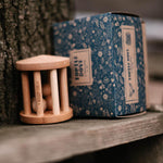 turtle dove handmade wooden rattle by wooden story
