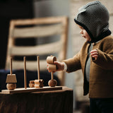 wooden stacking sorting toy by wooden story