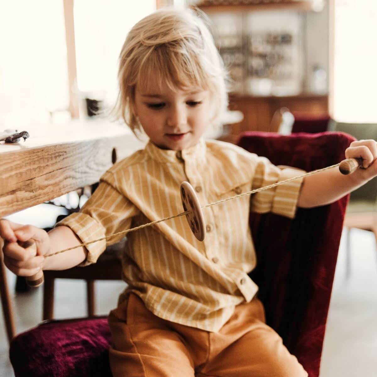 Swirling Spinner Buzz Toy - Wooden Story