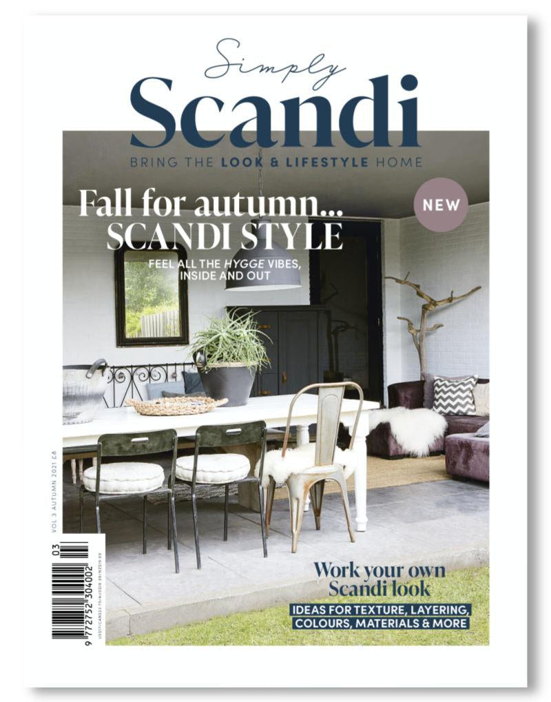 Blue Brontide features in simply scandi magazine autumn