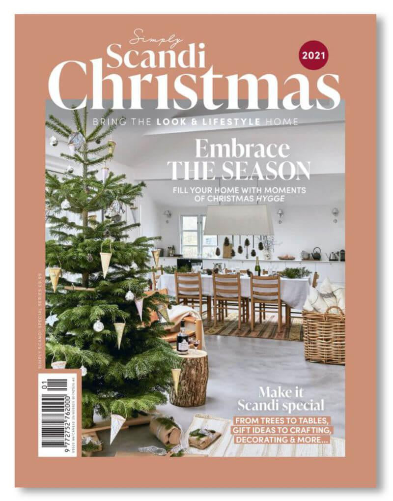 Blue Brontide features in the simply scandi christmas magazine
