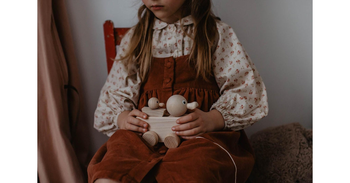 Eco friendly Easter gifts wooden duck toy