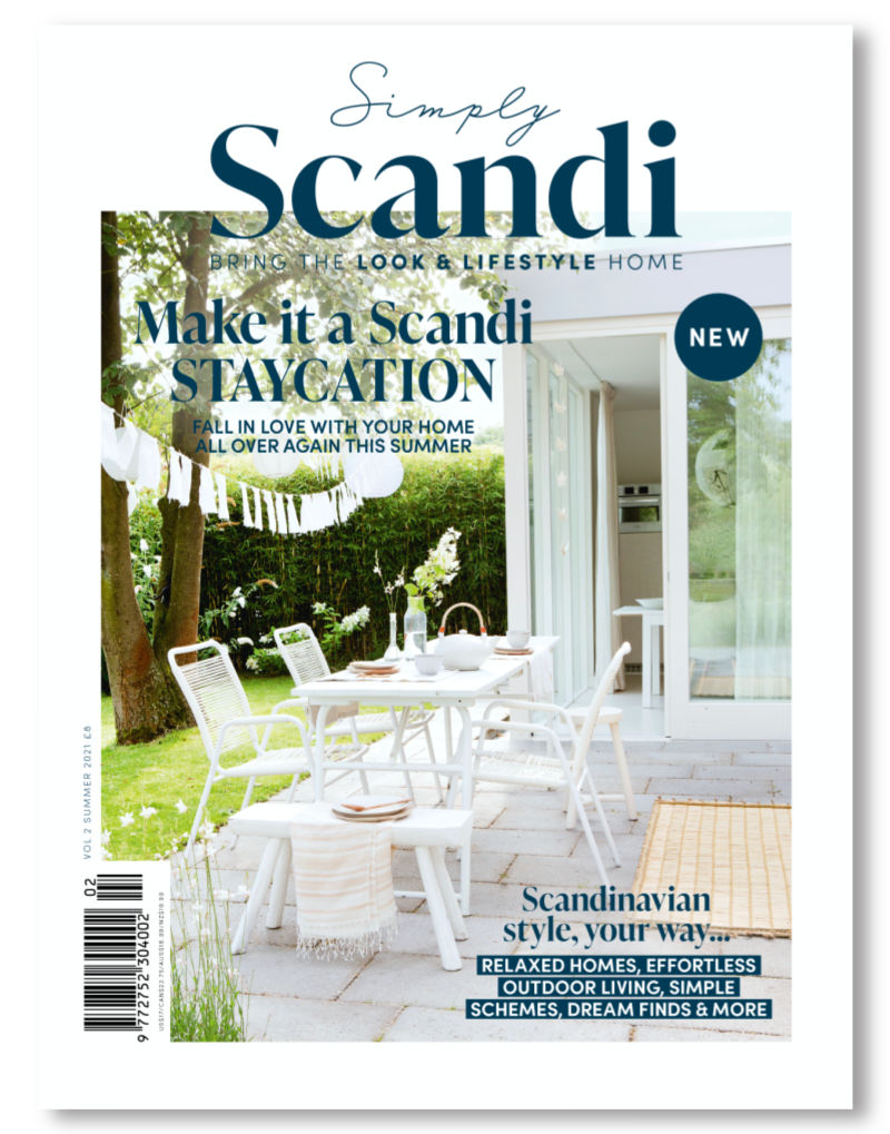Blue brontide features in simply scandi magazine summer