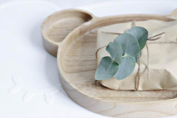 Blue Brontide paper packaging, natural twine and recyclable materials