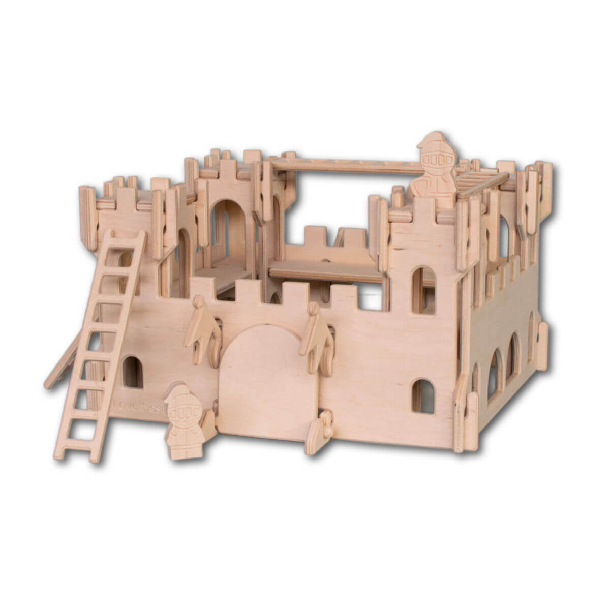 Adventurous wooden castle play set a wooden castle toy by lovelties