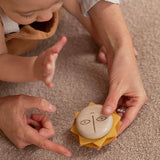 here comes the sun wooden baby teething toy by babai toys