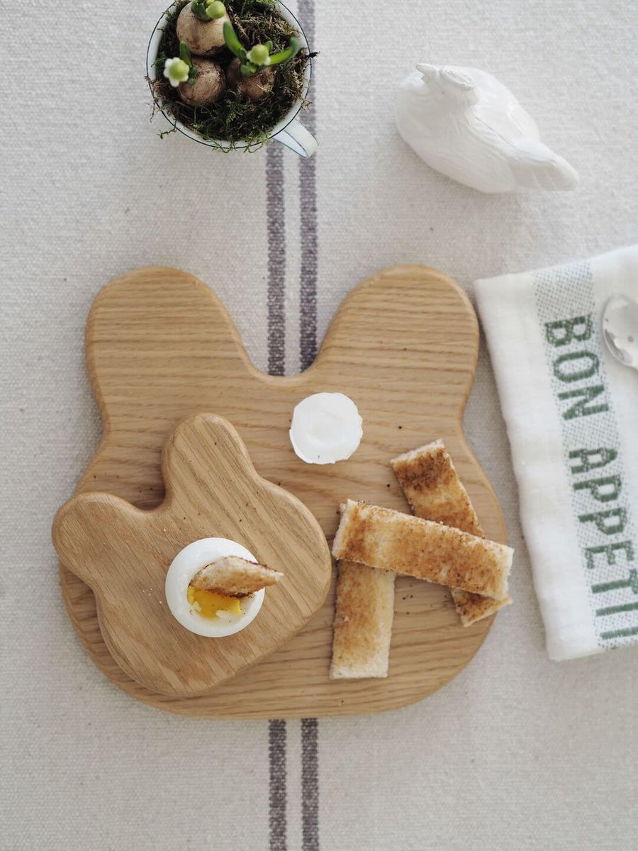 Breakfast Set - Bunny Toast Board & Egg Cup