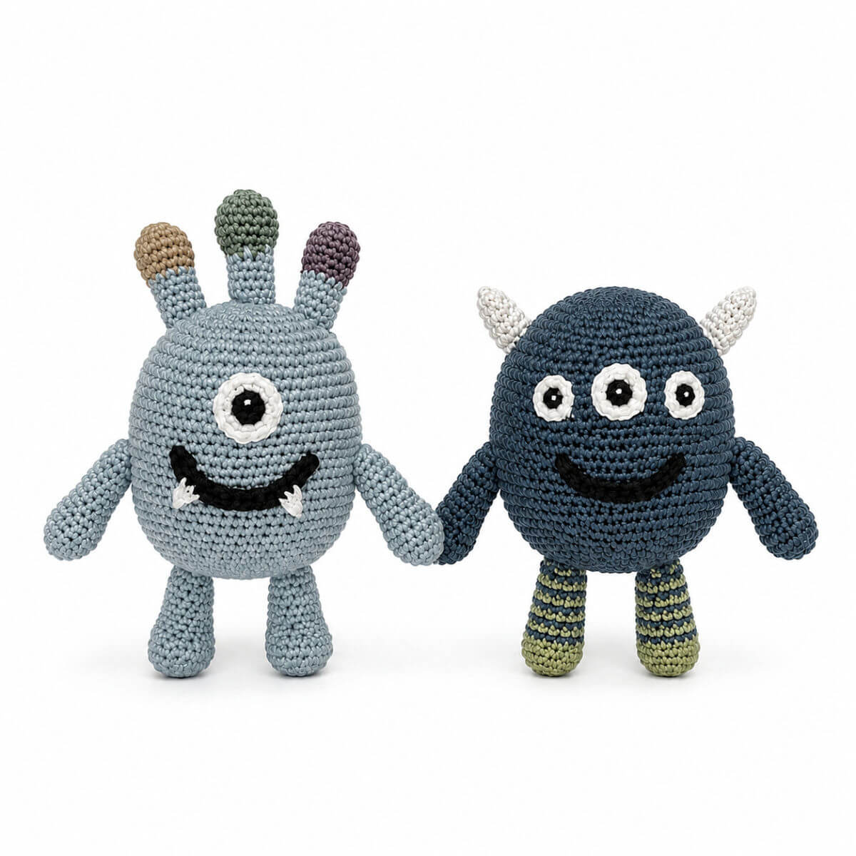 crochet monster baby rattles 