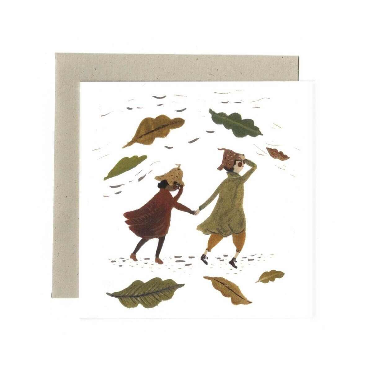 Gemma Koomen illustrated greeting card a change in the weather for autumn birthdays and celebrations