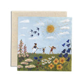 Gemma Koomen illustrated greeting card hot summer with Kraft envelope