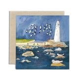 Gemma Koomen illustrated greeting card the lighthouse with envelope