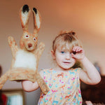 Hartley hare hand puppet by sew heart felt