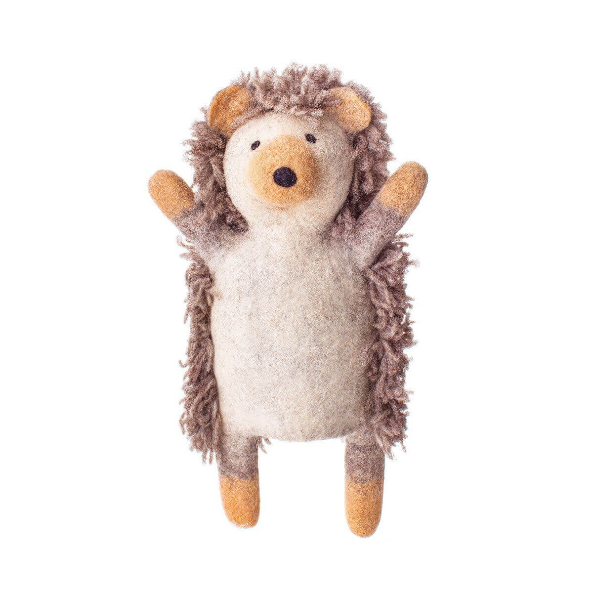 Hedgehog hand puppet by sew heart felt