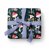 mushroom gift wrapping illustrated by sister paper co