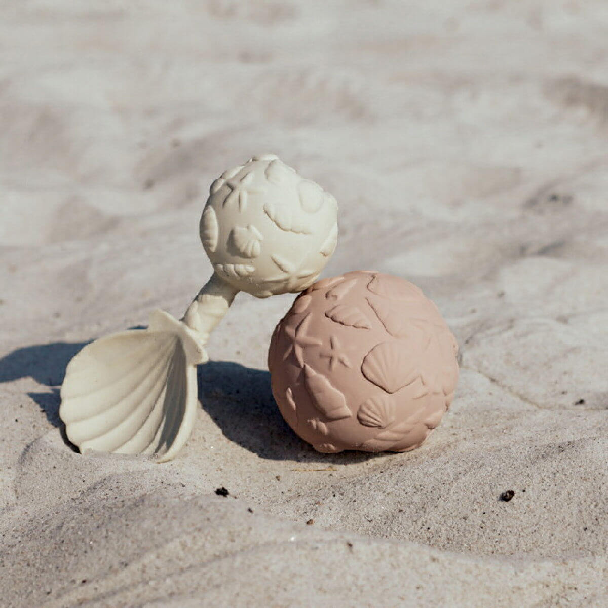 Natruba | Shell Rattle | Natural Rubber Toys – Blue Brontide