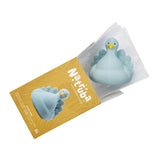 natruba natural rubber bath toy peacock light blue