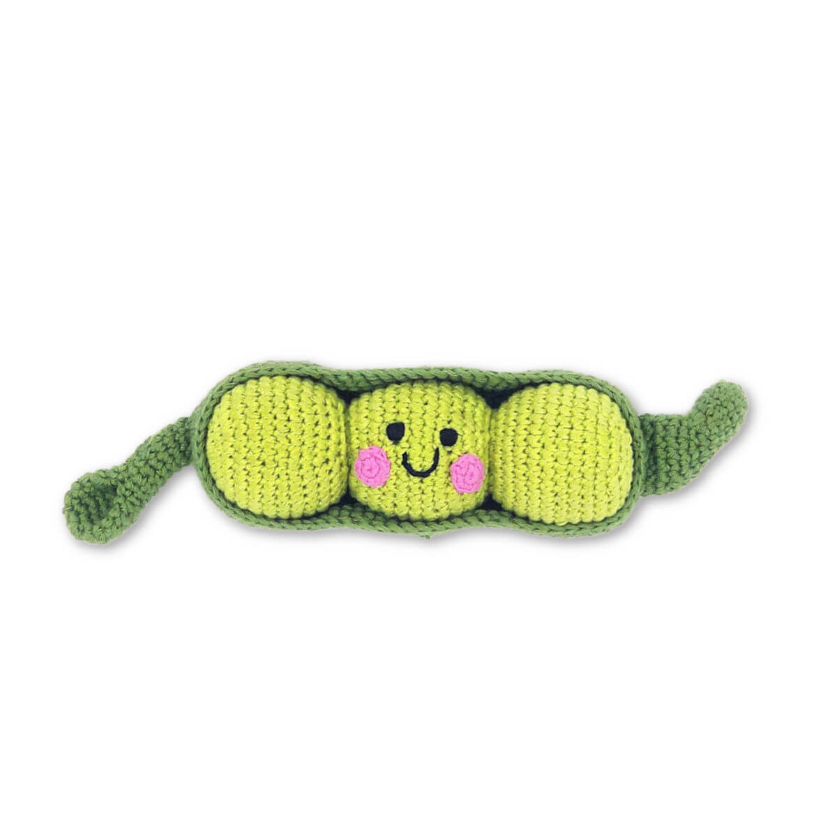 peapod crochet baby rattle fairtrade by  peddlechild