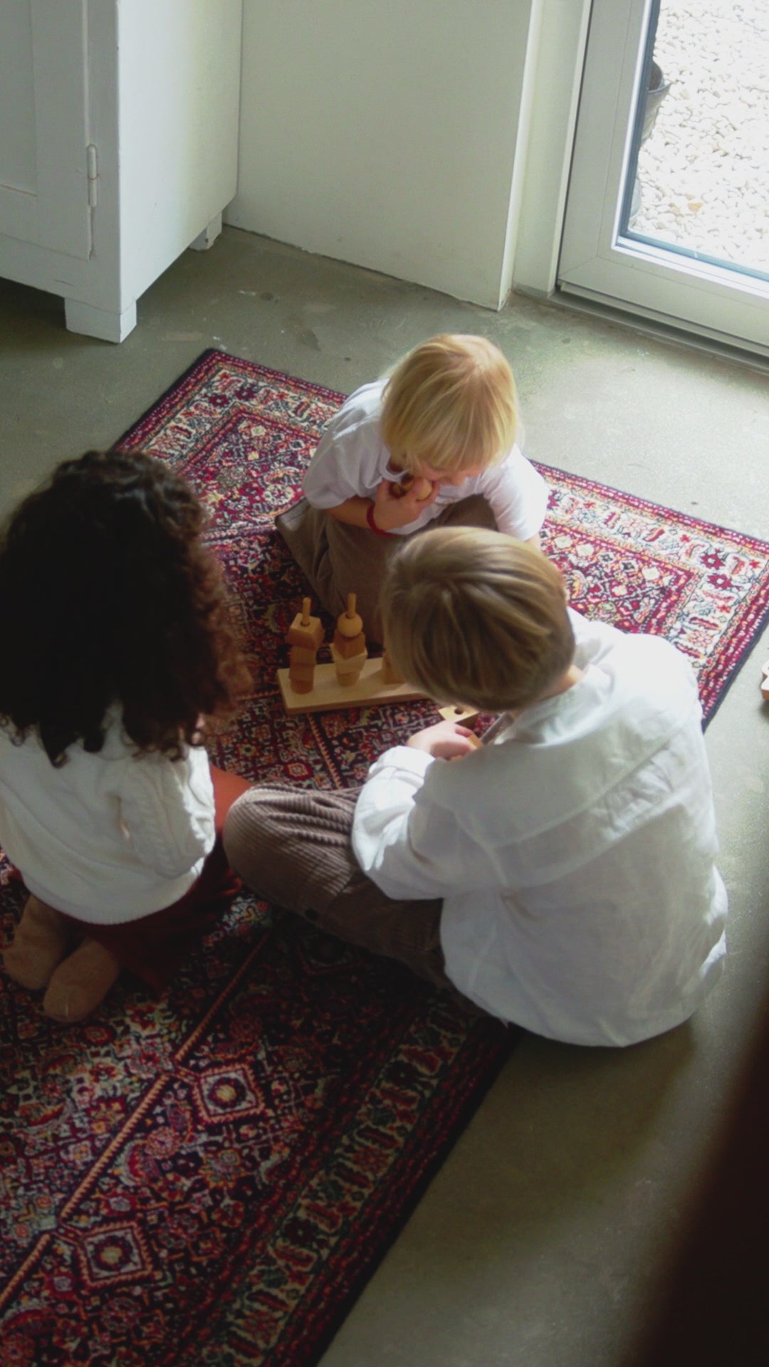 wooden story stacking toys