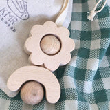 prima flower wooden rattle by kmr childwood