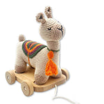 pull along llama toy by pebblechild