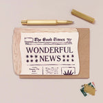 sister paper co wonderful news greeting card with envelope