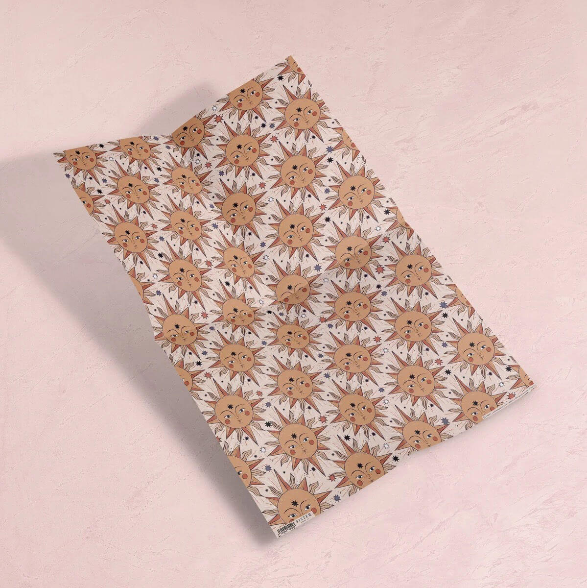 tarot sun gift wrapping illustrated by sister paper co