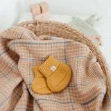 the tartan blanket company super soft lambswool baby blanket in oatmeal glen check