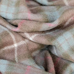 The tartan blanket company super soft lambswool baby blanket in fraser hunting weathered tartan