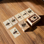 wooden blocks in species of bees design by wooden story