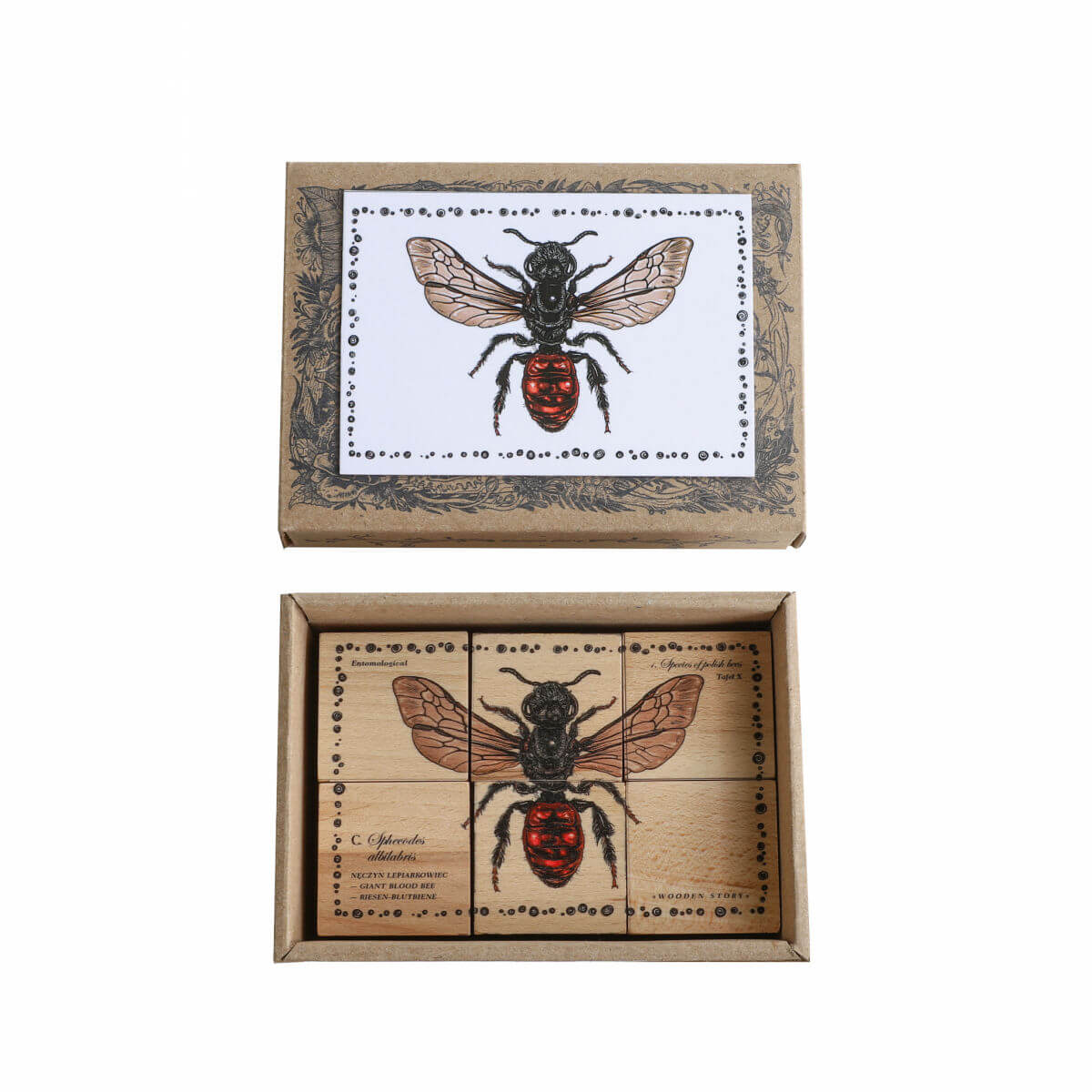 wooden blocks species of bees educational toys by wooden story