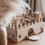 Adventurous wooden castle play set a wooden castle toy by lovelties