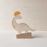 wooden dinosaur play set toy by briki vroom vroom