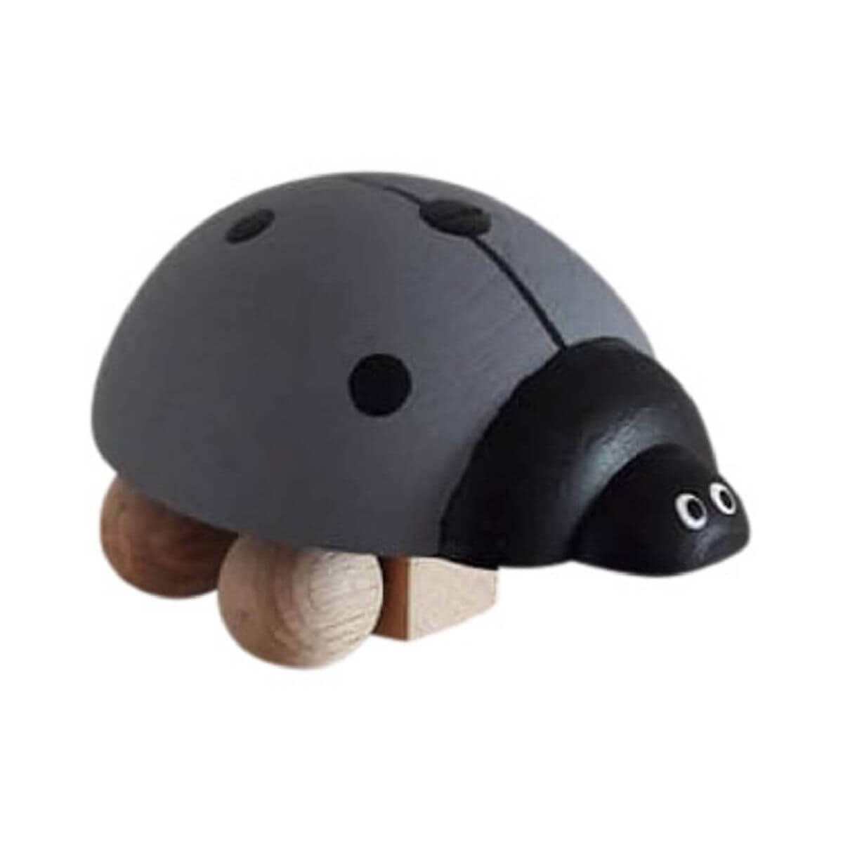 othat wooden push along toy ladybird toy in grey