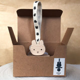 wooden rattle in rabbit design by KMR childwood