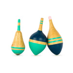 wooden spinning tops in fishing float design by eperfa