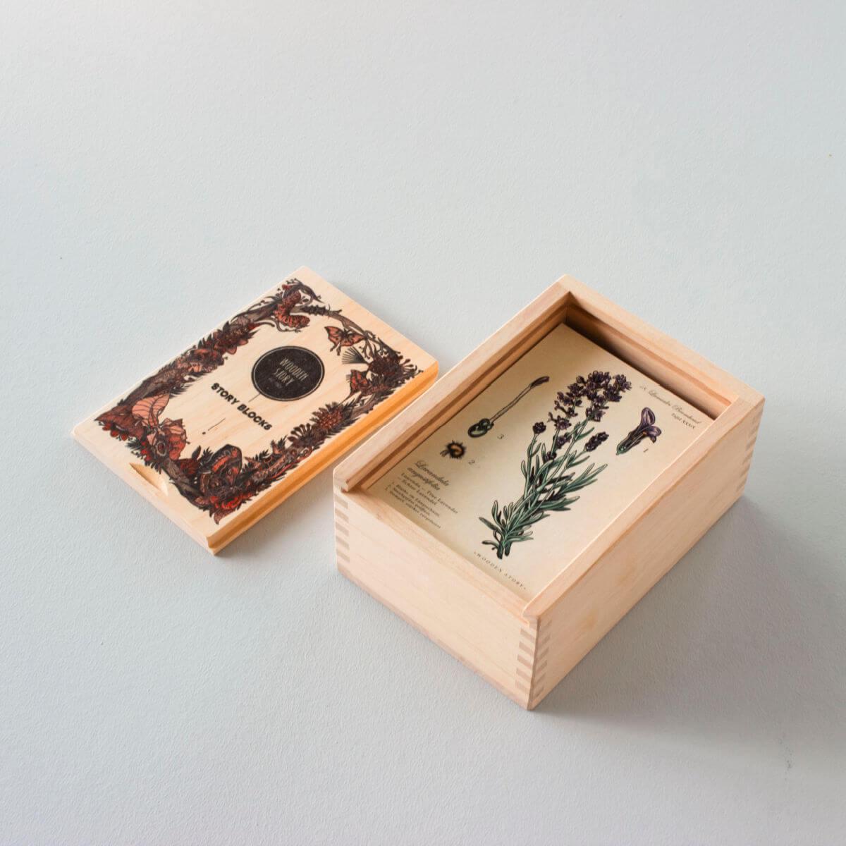 wooden blocks melliferous plants by wooden story