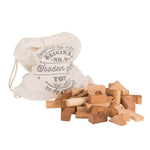 100 wooden blocks in cotton sack by wooden story