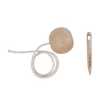 wooden needle threading toy by wooden story