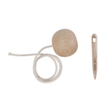 wooden needle threading toy by wooden story