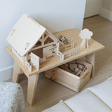 wooden farm house and farm animals playset by lovelties