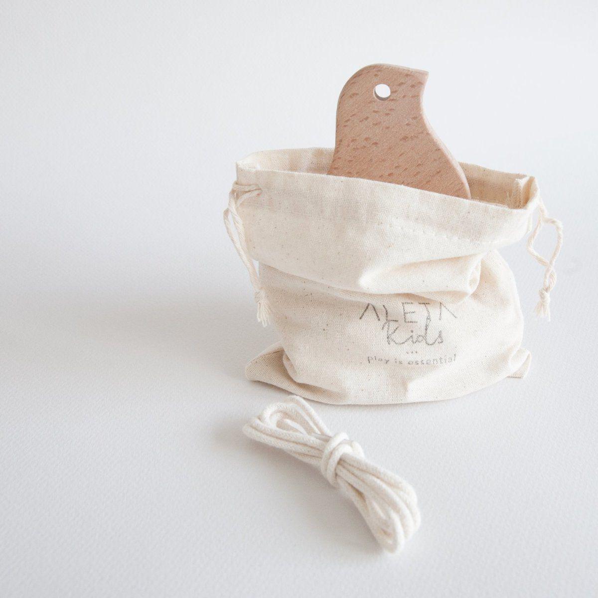 Eco Natural Wooden Baby Teether | Soother - Duck - Bluebrontide