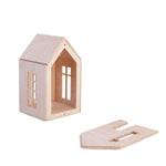 Babai magnetic wooden dollhouse natural