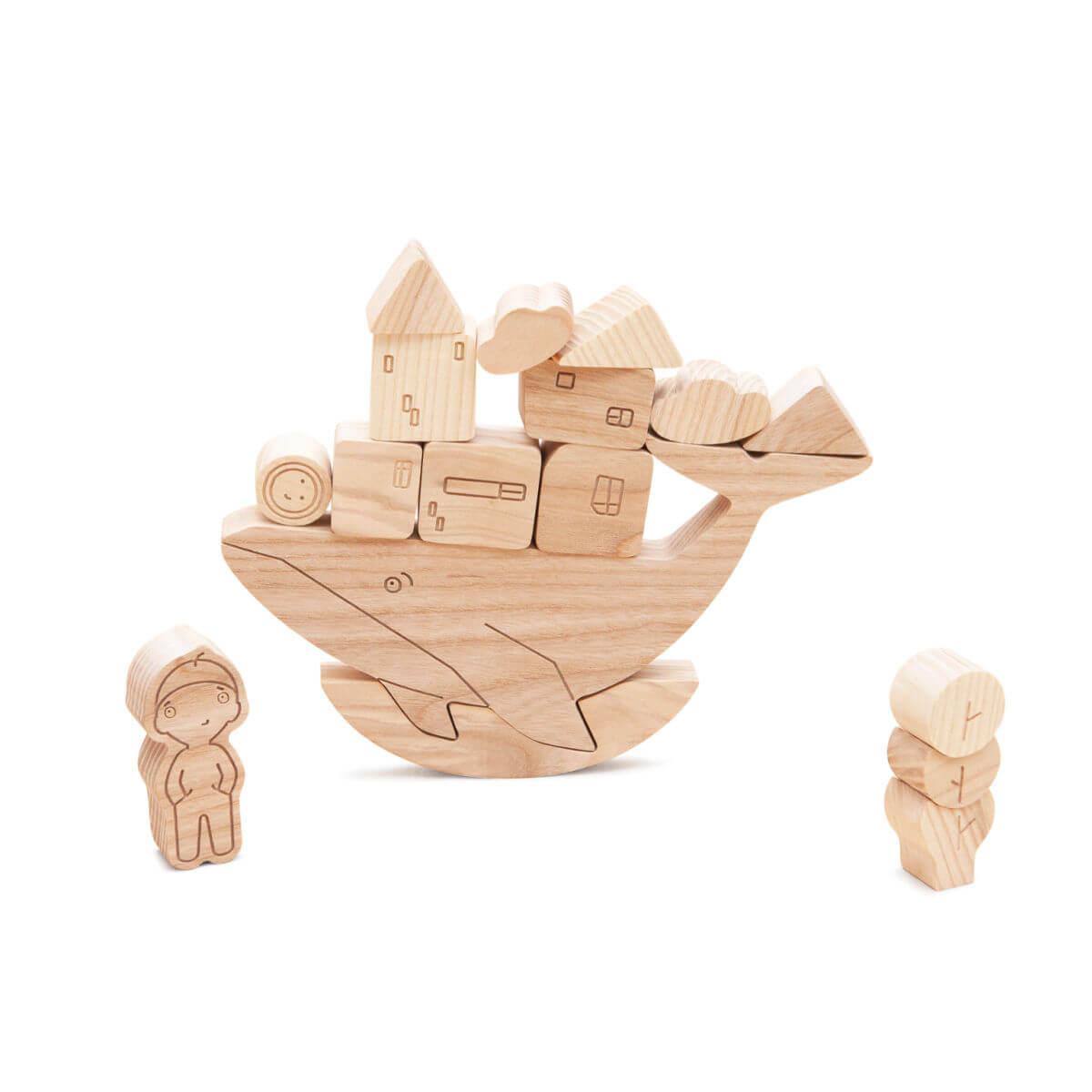 Babai toys stories from the sea children's balancing stacking game educational wooden toys at blue brontide UK