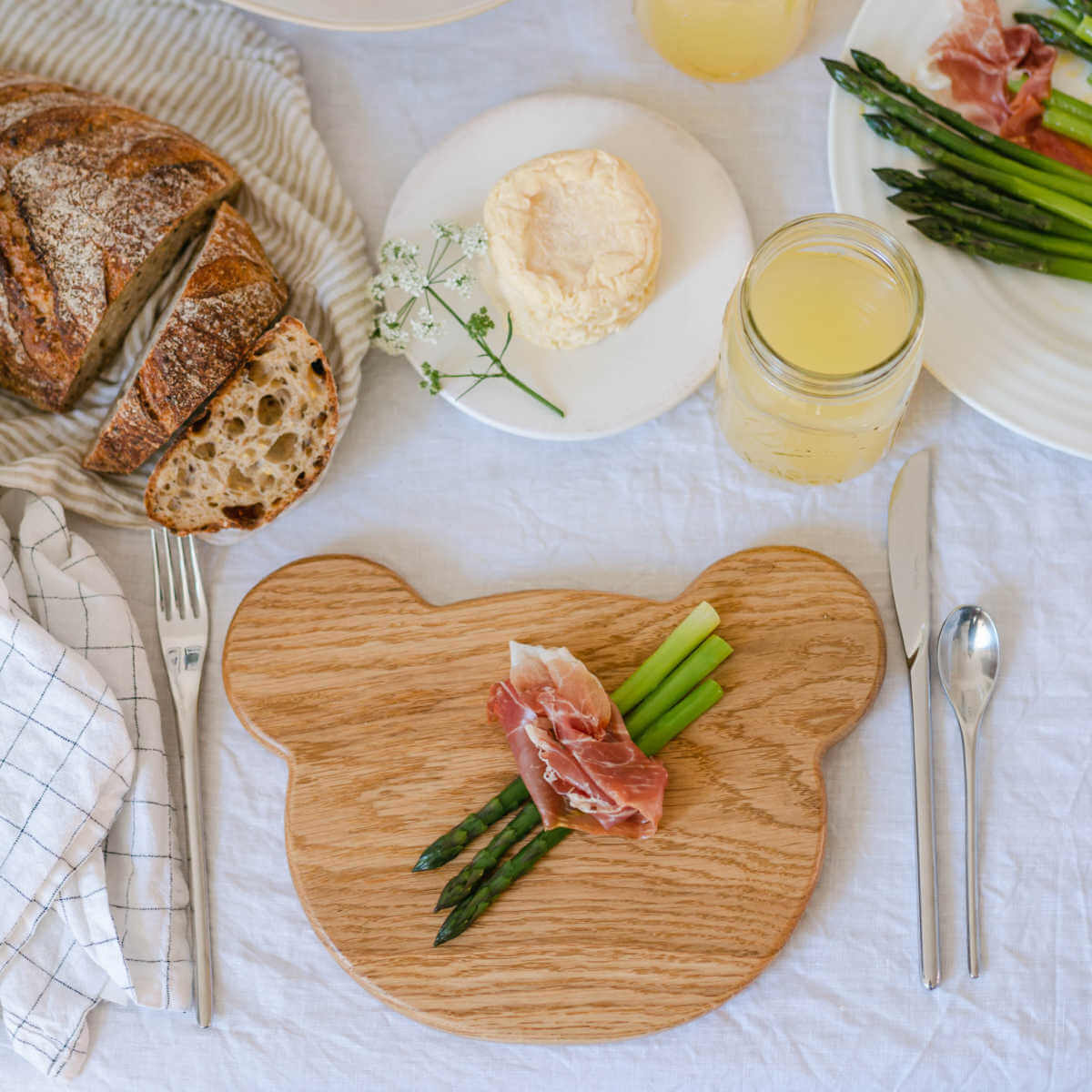 Blue brontide oak wooden serving board bear, childrens treat boards, breakfast boards or chopping boards made in the uk