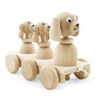wooden pull along toy bobbing dog at blue brontide UK