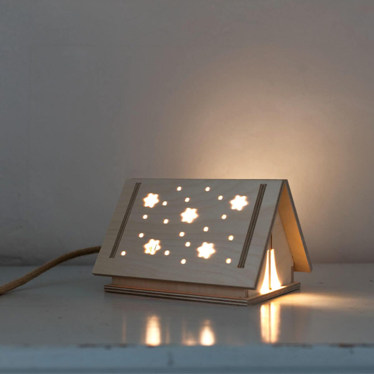 Bright Corner nursery night light in star tent at blue brontide UK