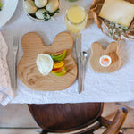 children's breakfast sets - wooden egg cup and toast board in bunny at blue brontide UK 