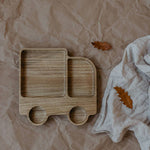 children's wooden plate - truck