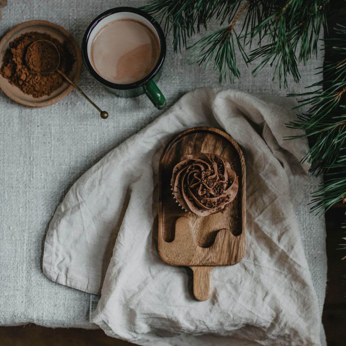 children's wooden plate in ice lolly wooden tableware at blue brontide