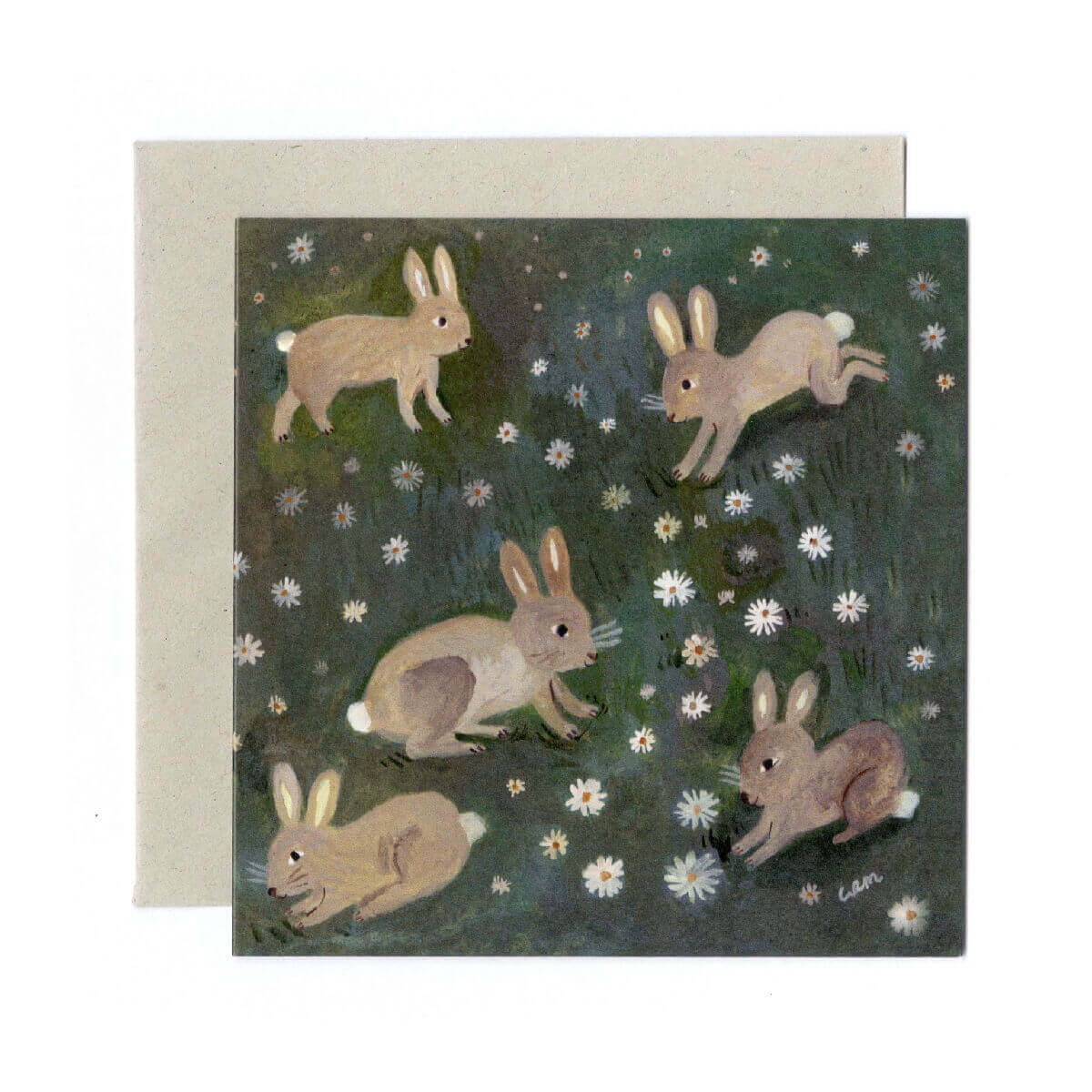    gemma koomen greeting  card rabbits